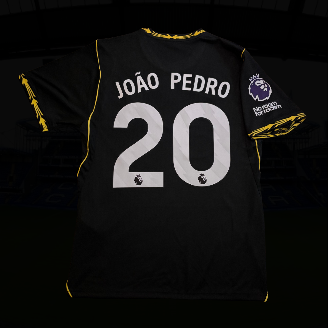 Custom João Pedro football jersey name and number